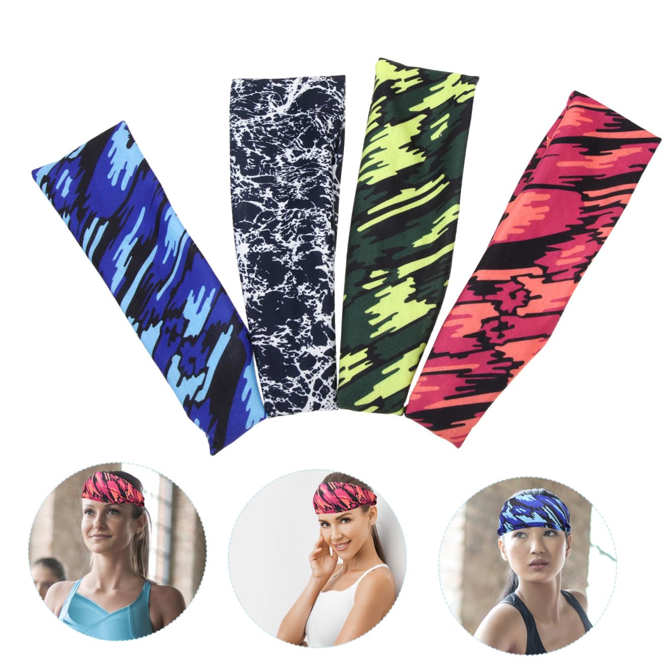 VANZACK Sport Stirnband Elastisches Atmungsaktives Haarband Für Herren Rutschfestes Schweißband Für Yoga Fitness Und Freizeitaktivitäten