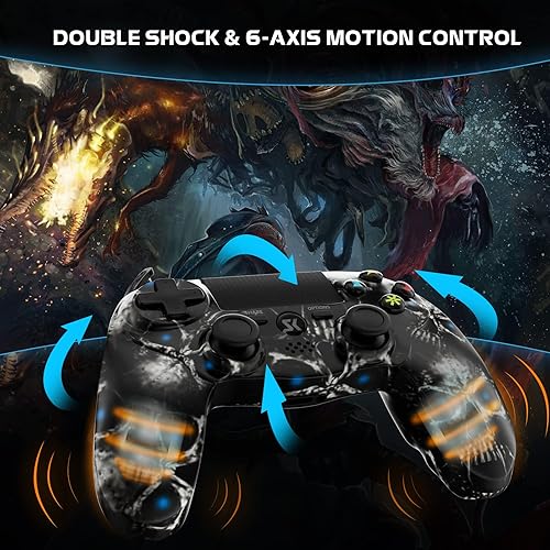 Vista 3 de Wireless Controller for PS4, Controller for Sony PlayStation 4, Double Shock 6-Axis Motion Sensor, Sensitive Touch Pad, Built-in Speaker & Stereo