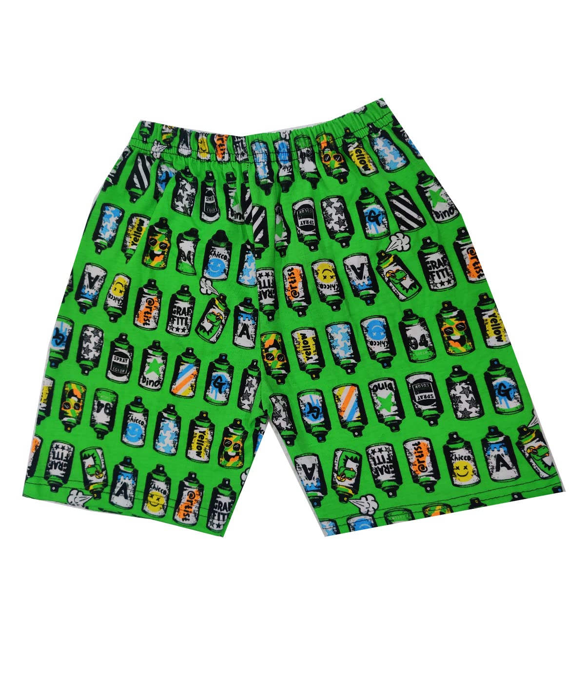 FLAX Kids Printed Cotton Shorts for Boys & Girls Regular Fit Casual Shorts (Pack of 10) (Pack of 10) (18-24 Months) Multicolour 2