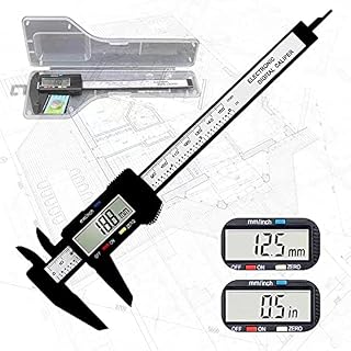YKLSXKC Digital Calipers 0-6 Inch Electronic Vernier Caliper LCD Inch/MM Conversion for Jewelry 3D Printing DIY