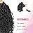 Aipin Goddess Locs Crochet Hair 18 Inch Boho River Locs Hippie Wavy Crochet With Curly Hair In Middle And Ends Braids Hair Extensions (7Packs,18 inch, 1B)
