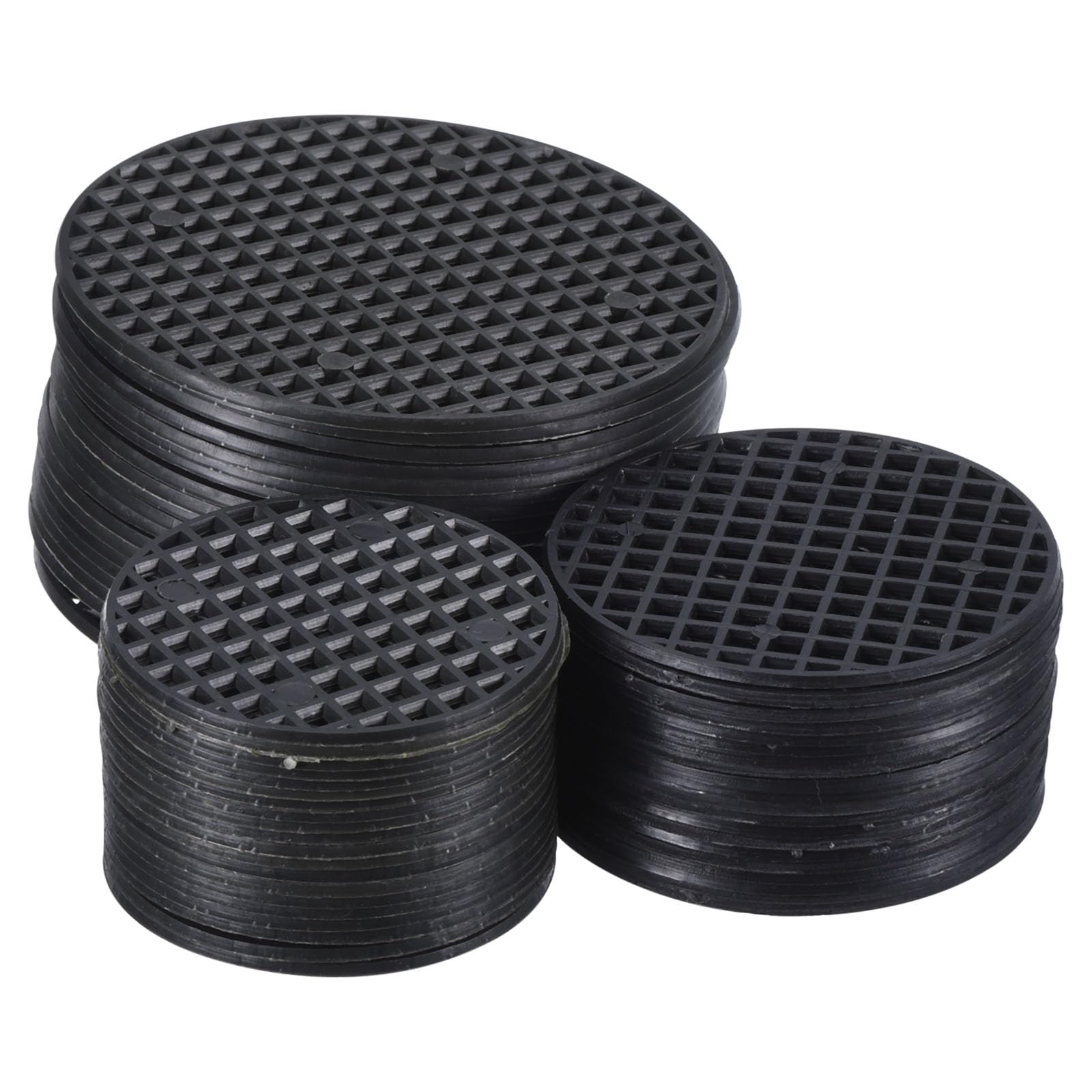 Coussinets en maille pour pot de fleurs noir et grille pour bonsaï