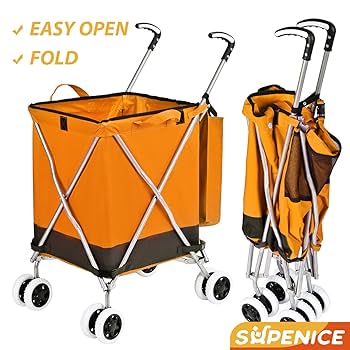 バッグ Picnic basket carry/shopping carry cart Amazon.com : XXZY Picnic Basket Portable Foldable Shopping