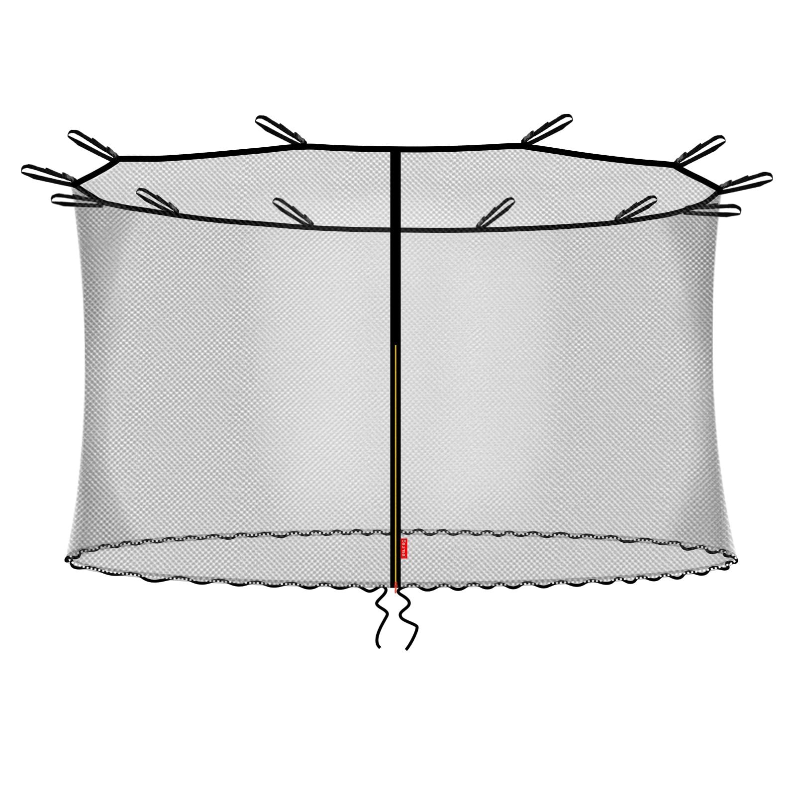 Baunsal® Trampolin Sicherheitsnetz Ø 457 cm (JS-IN) innenliegend für 12 Netzstangen Netzhöhe 180 cm Ersatzteile Netz Schutznetz Kindertrampolin Ersatznetz Gartentrampolin Outdoor