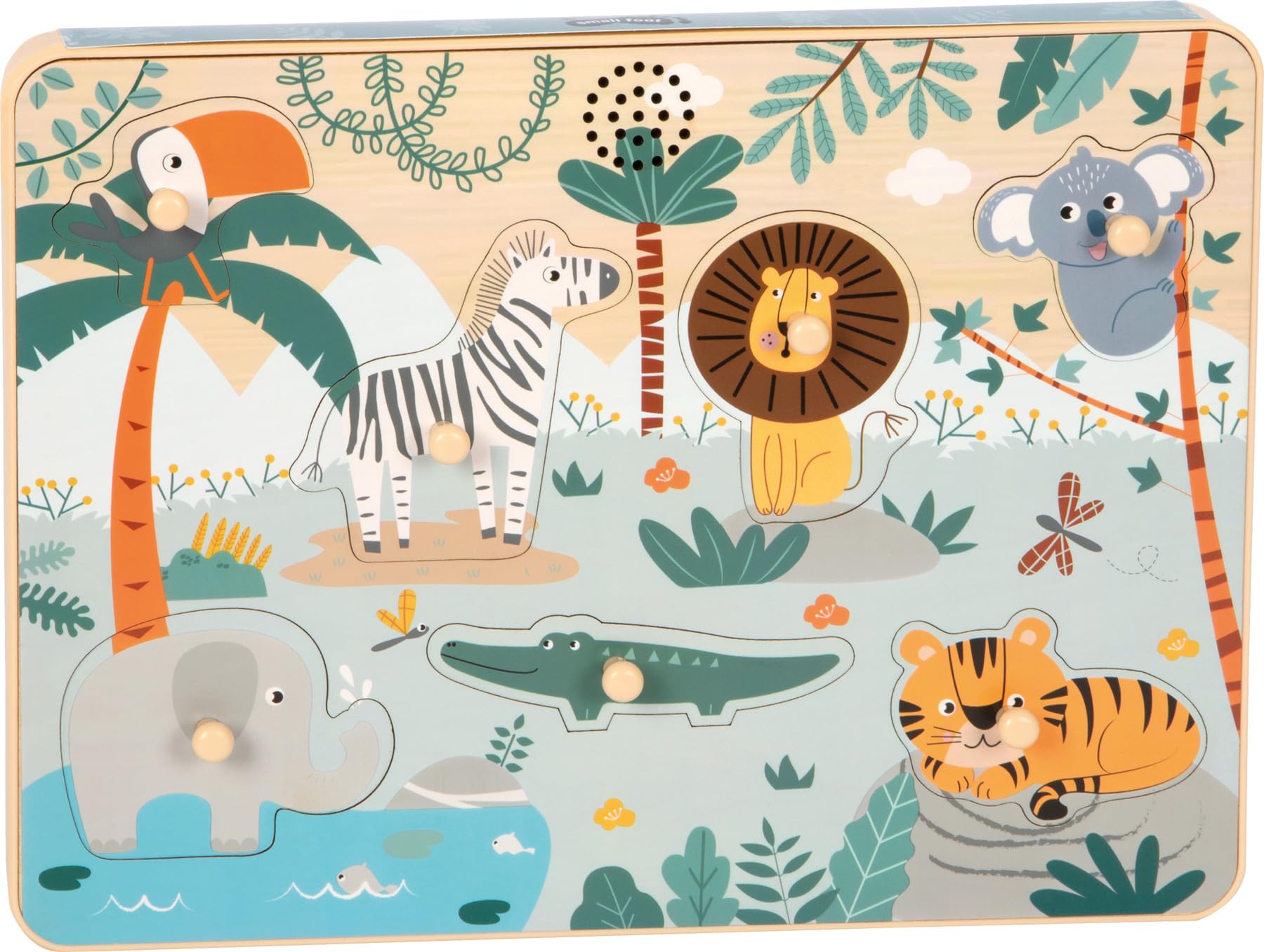 Puzzle ad incastro Versi degli animali "Safari"