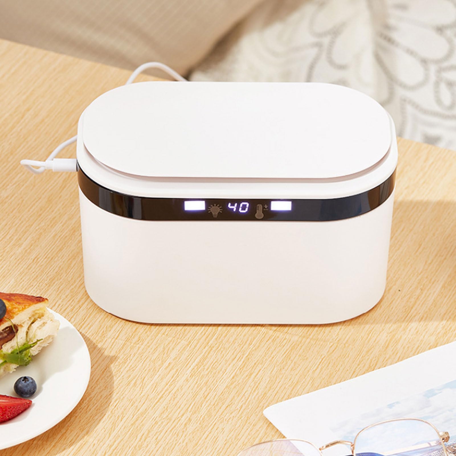 YUYTE Scaldasalviette per Neonati con 5 Impostazioni di Temperatura, Doppio di Riscaldamento e Luce Notturna, Dispenser di Salviette Umidificate di Grande capacità per il Cambio del