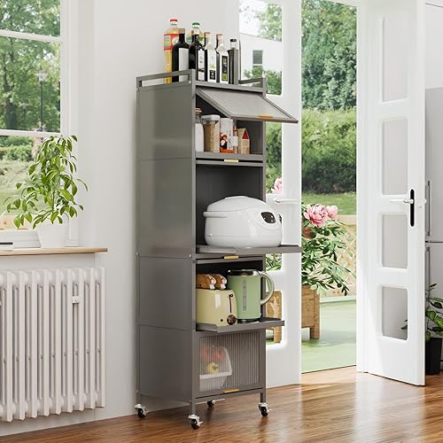 Miniatura 2 de Organizador de almacenamiento para armario de cocina, estante de 5 niveles, ahorro de espacio