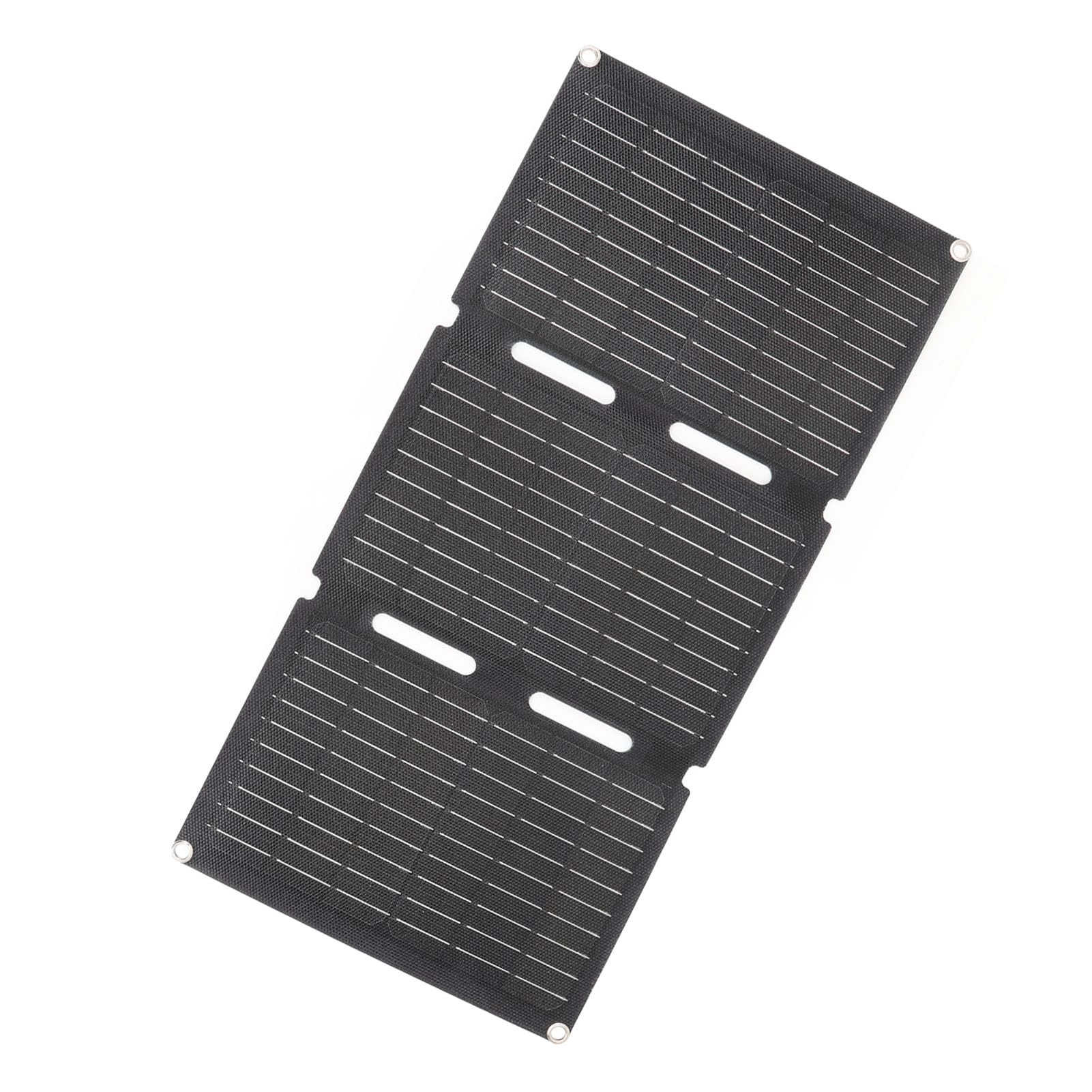 Pannello Solare Pieghevole, Pannello Caricatore Solare Portatile in Silicio Monocristallino da 60 W con Doppie Porte USB, Impermeabile per Escursionismo, Campeggio e
