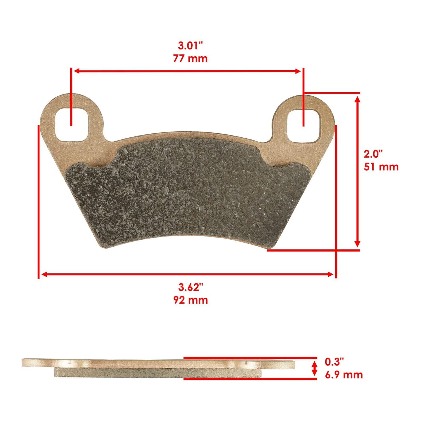 Amazon.com: REPLACEMENT PART OEM For 2x Front Brake Disc w/Pads 