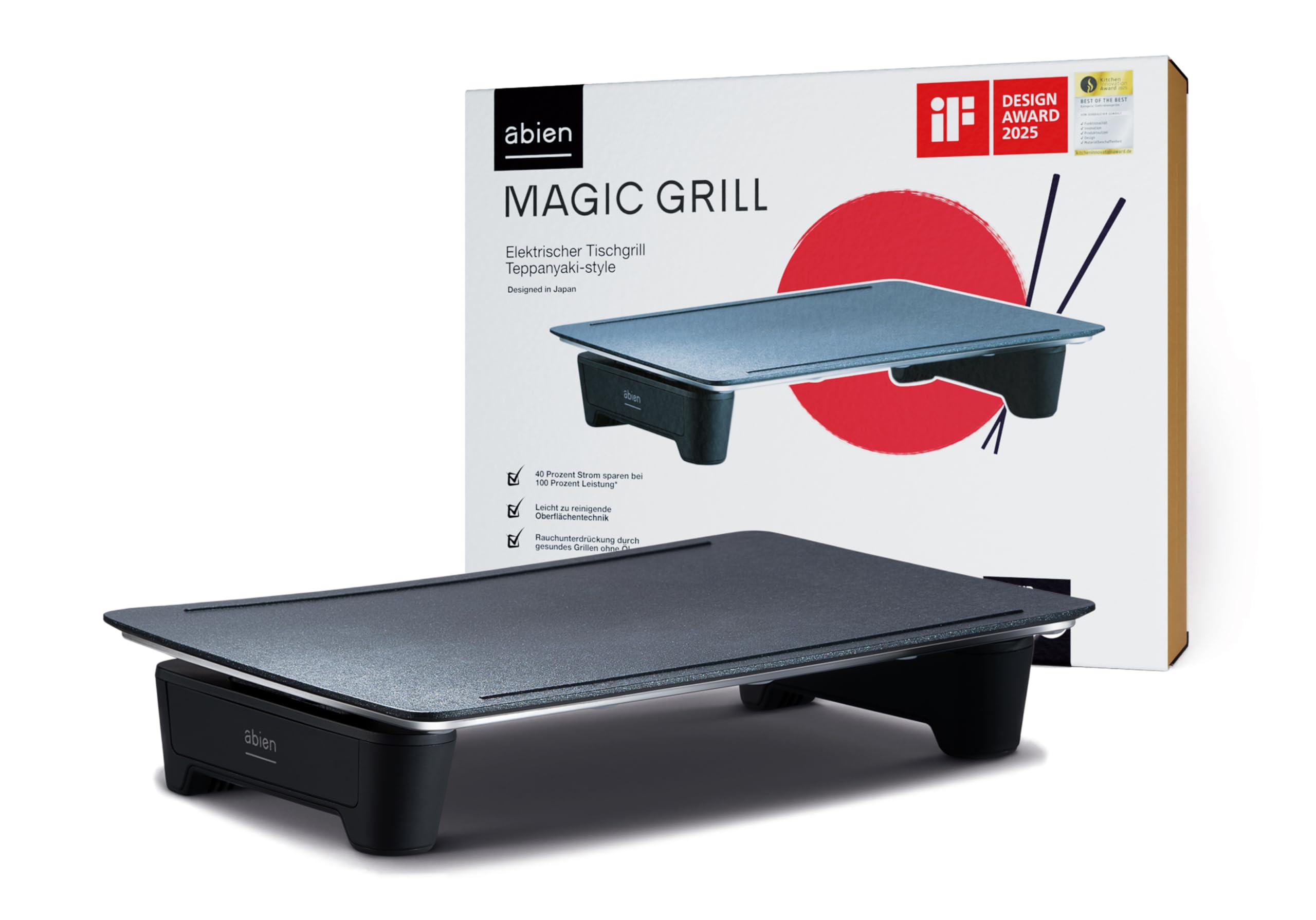 abien MAGIC GRILL – Grill japonais Teppanyaki pour intérieur