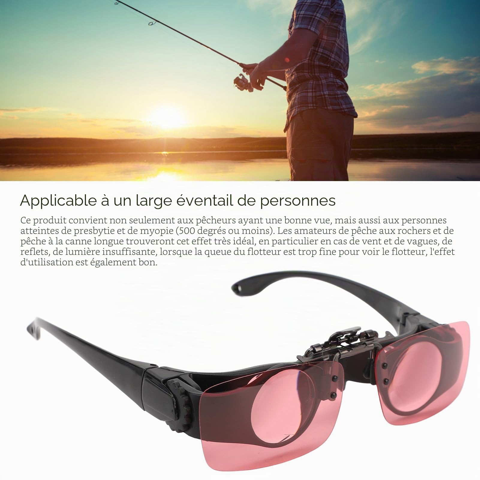 Jumelles mains libres, zoom 8x pour la pêche, l'observation des oiseaux, la télévision, les concerts et les visites touristiques, 3 filtres CPL de couleur, jumelles portables et lunettes d'opéra