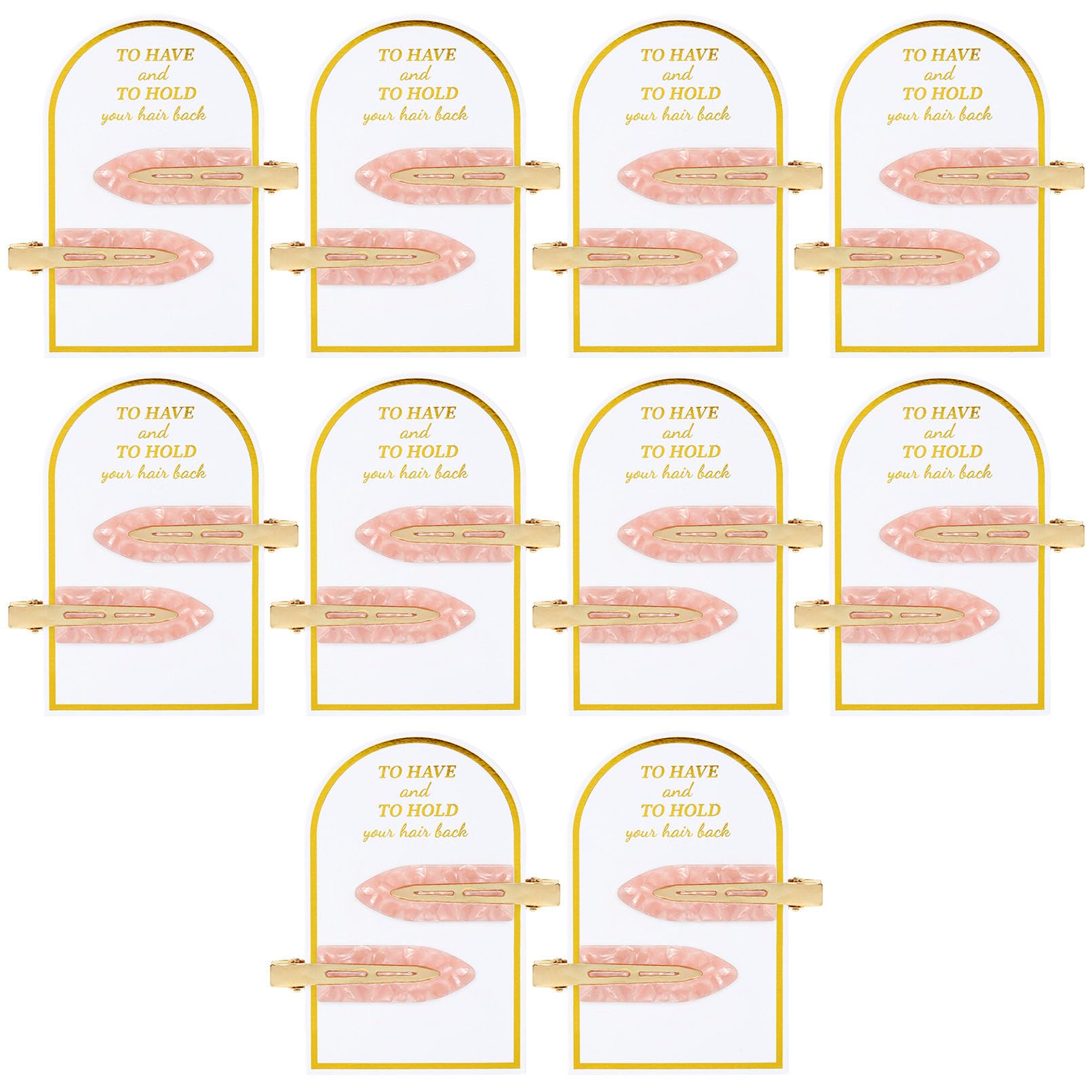 Glitter Bridesmaid Hair Clips - 20 Pack -8 Glitter Bridesmaid Hair Clips - 20 Pack -8