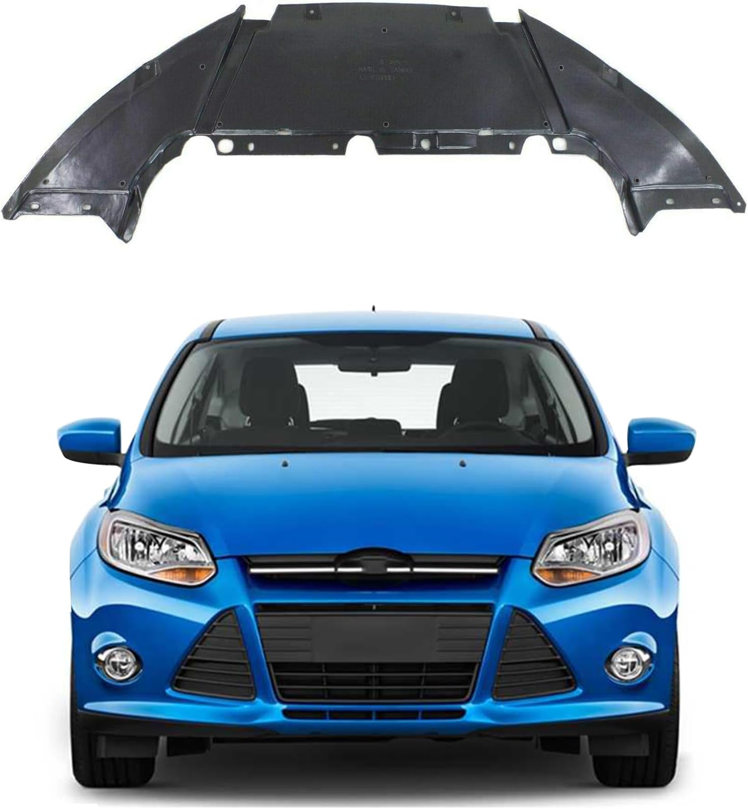 PartsFlow Front Engine Splash Shield for 2012 2013 2014 2015 2016 2017 2018 Ford Focus FO1228119