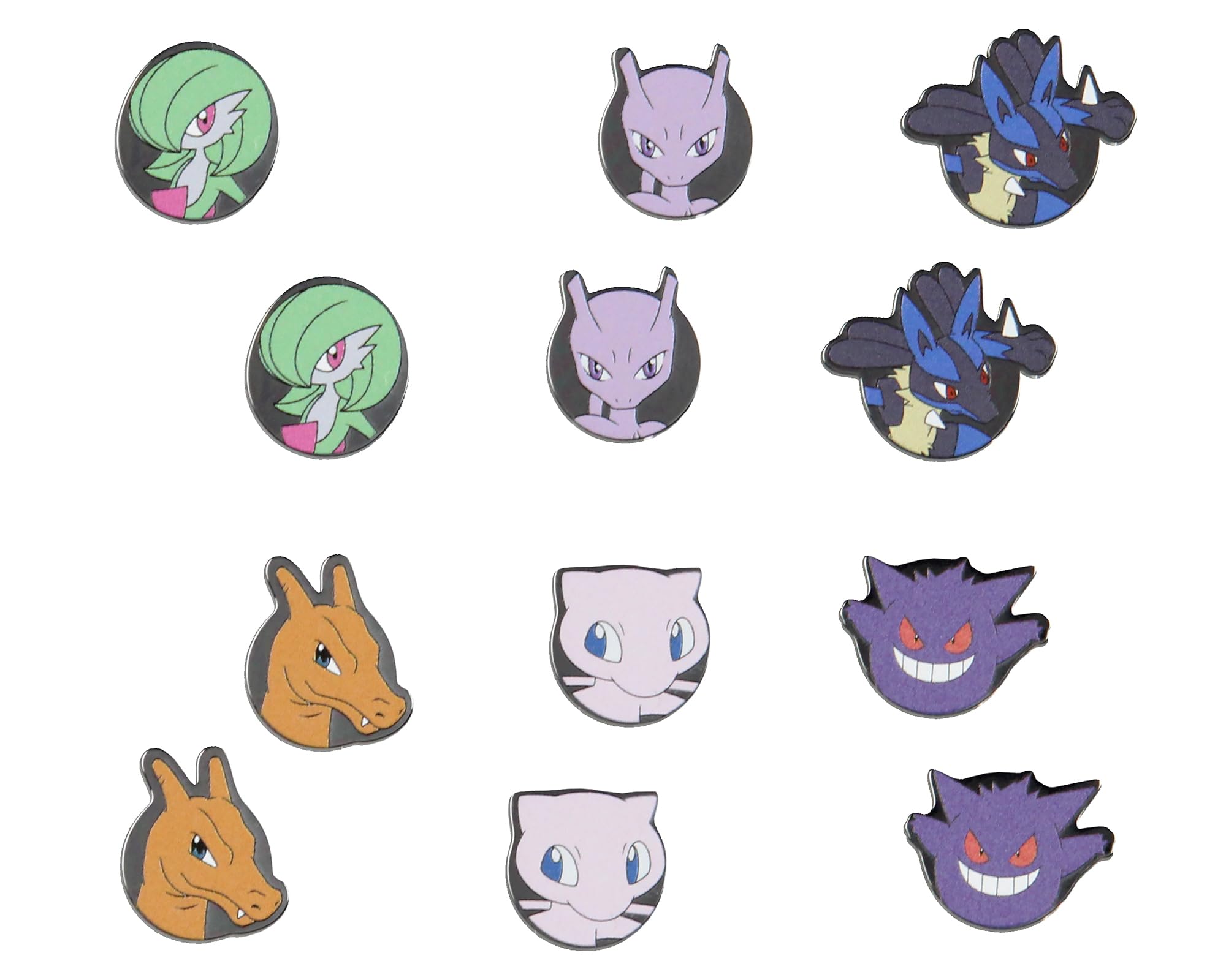 Pokémon Lot de 6 paires de boucles d'oreilles à tige en émail