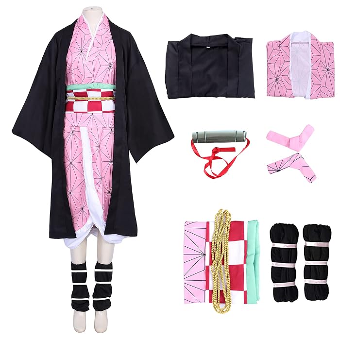 Buy Nezuko Cosplay Costume Demon Slayer Cosplay Unisex Adult Nezuko 