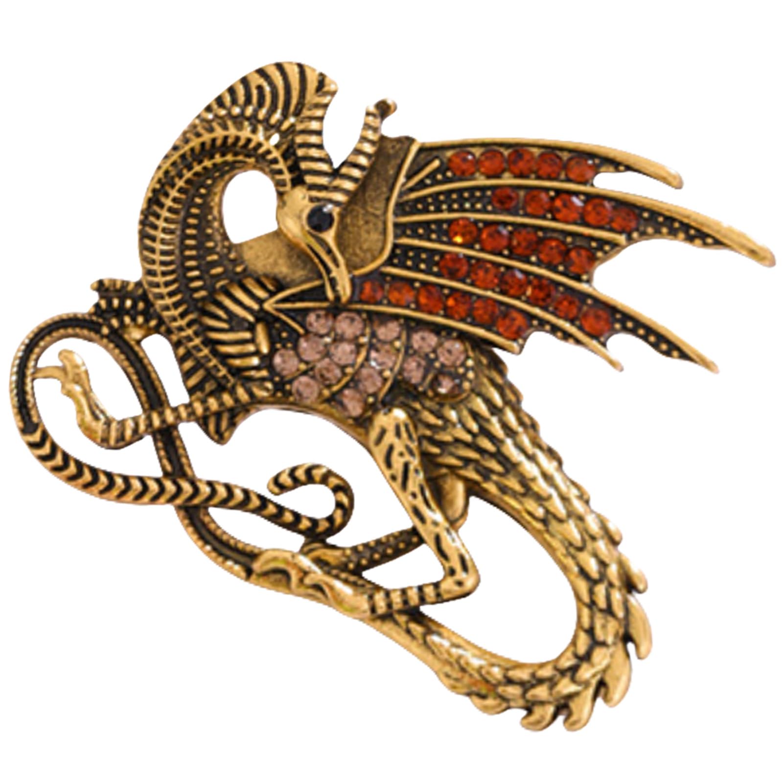 FAIRYGATE Brooches Enamel Brooch for Men Women Retro Rhinestone Lapel Pin Clothing Hat Decoration，B38 — view 53