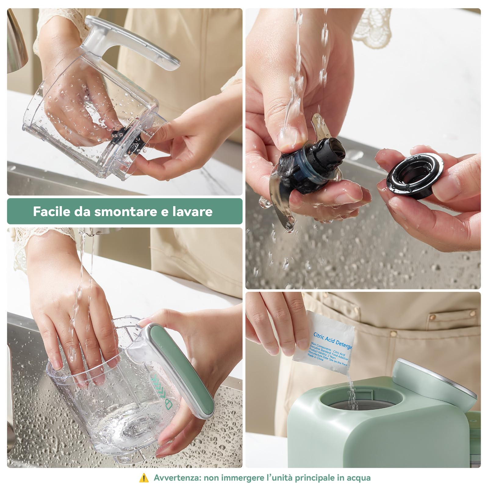 Chefhandy Cuocipappa Multifunzione 5-in-1, Omogeneizzatore e Cuoci Pappa per Neonati