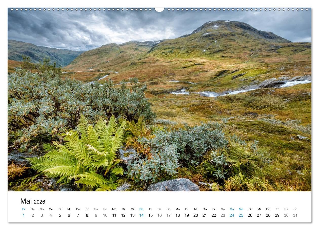 NORWEGEN - NORDMEER LANDSCHAFTEN (Wandkalender 2026 DIN A2 quer), CALVENDO Monatskalender: Fotografien - Norwegen - Nordmeer Landschaften (CALVENDO Orte)