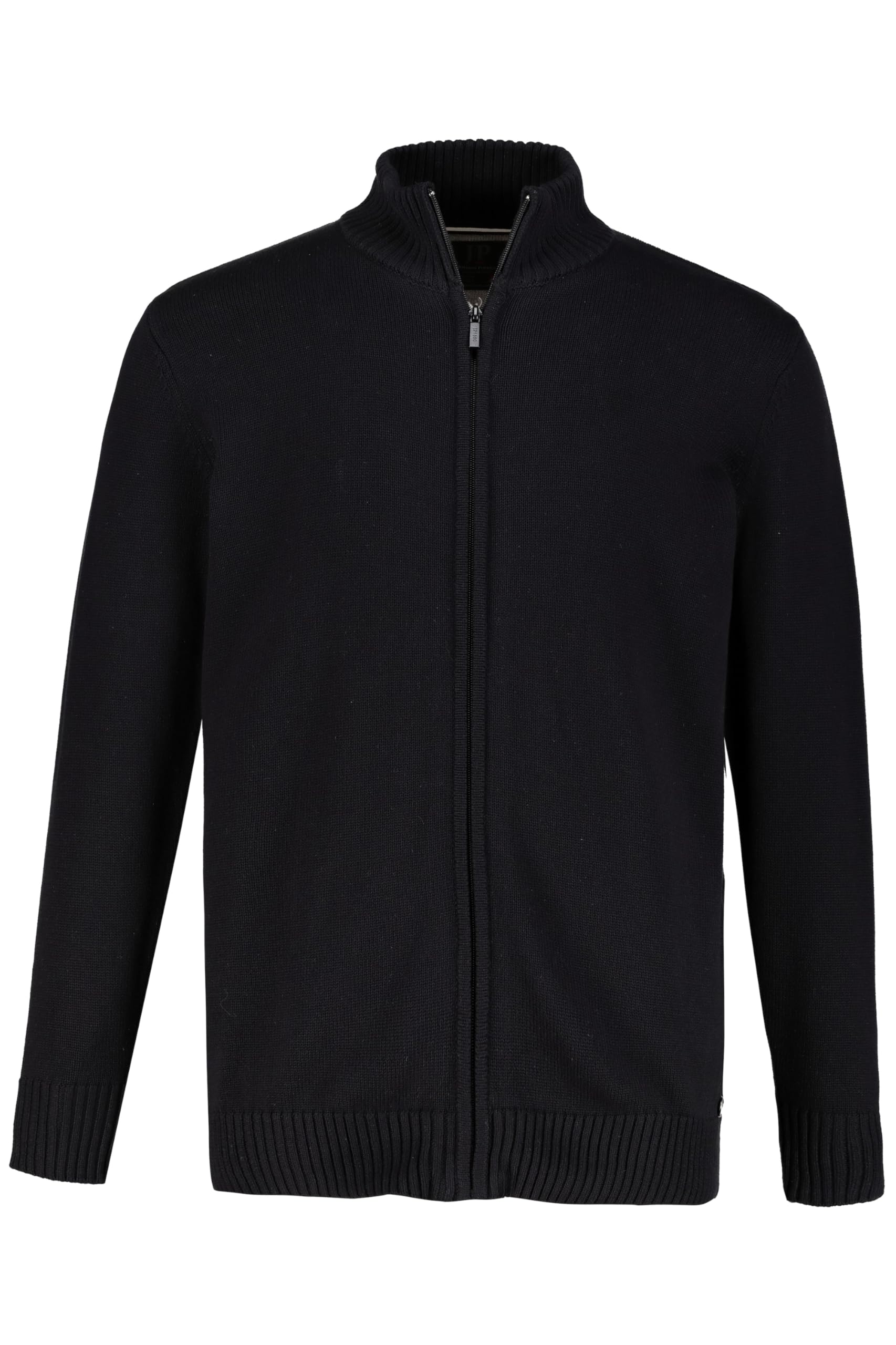 JP 1880 Herren große Größen Übergrößen Menswear L-8XL Strickjacke, Cardigan mit Stehkragen, Zipper, Rippbündchen, 717032