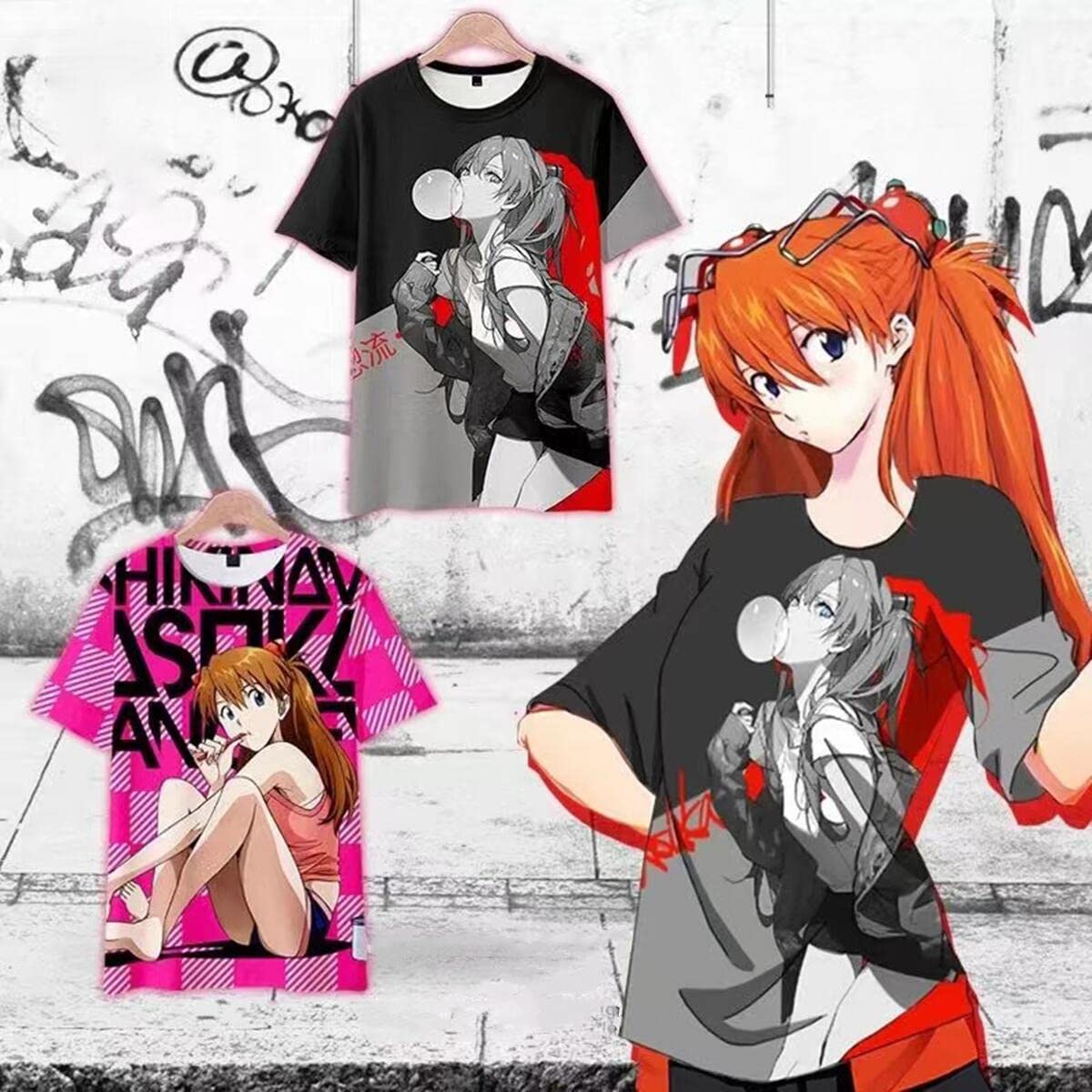 Amazon.co.jp: YAMP 新世紀エヴァンゲリオン tシャツ 半袖 ティー  