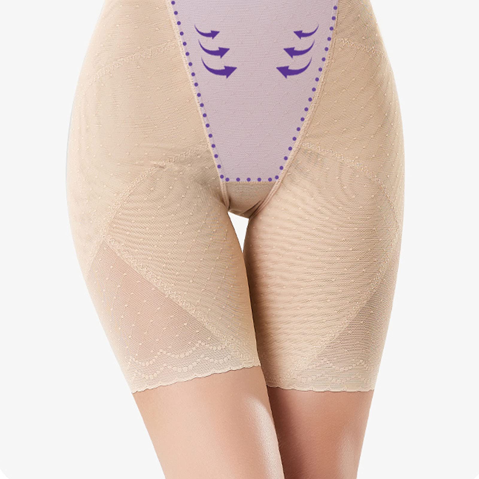 Nahtlose Unterwäsche Damenabdeckung Ihre Basen Glätten Shapewear Slip Kurzer Hi-Taille Höschen Butt Lifter Knicker Gepolsterte Hüfte Enhancer Für Daliy Life