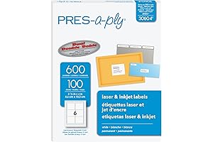 PRES-a-ply 3 1/3 x 4 Labels: Efficiency and Accuracy for Printing Needs