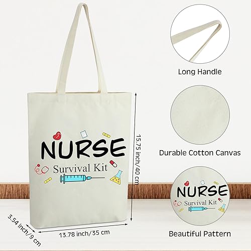 Miniatura 3 de 16 piezas de regalos de agradecimiento para enfermeras, regalos de semana para enfermeras, 8 bolsas de mano para enfermeras, 8 bolsas de maquillaje