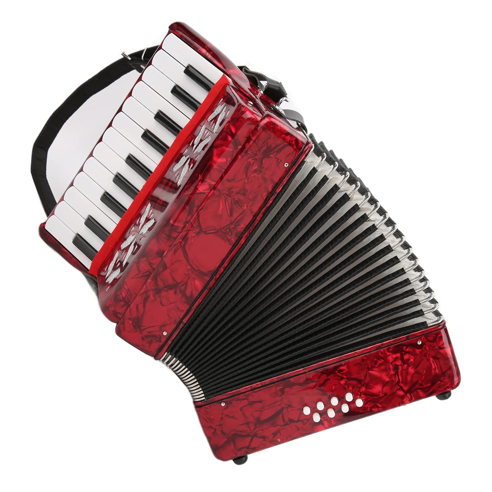 Accordéon Piano Accordéon 8 basse 22 instrument clé avec sangle pour adulte professionnels