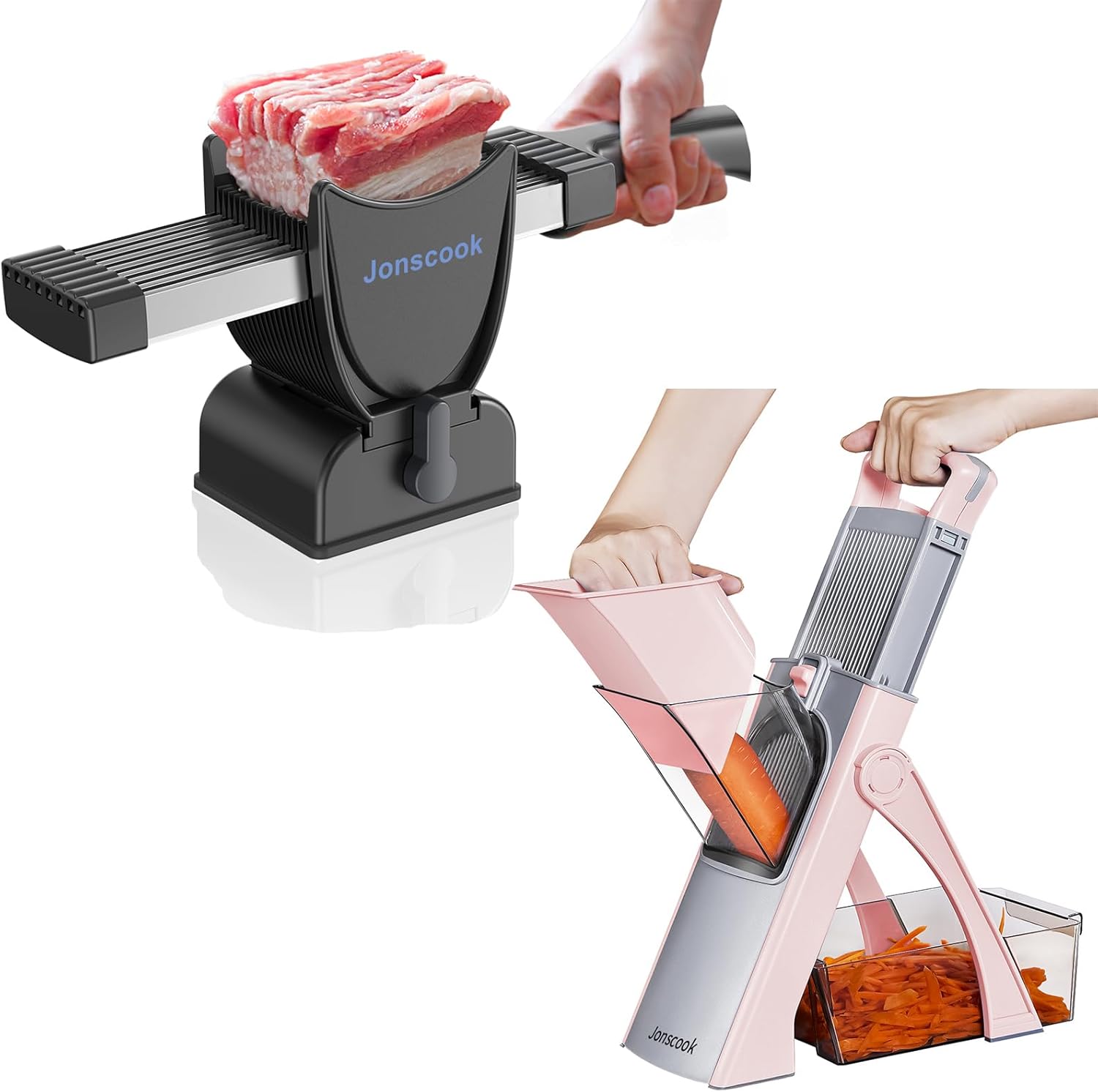 Upgrade Safe Mandoline Slicer + Mandolines Slicer Gray