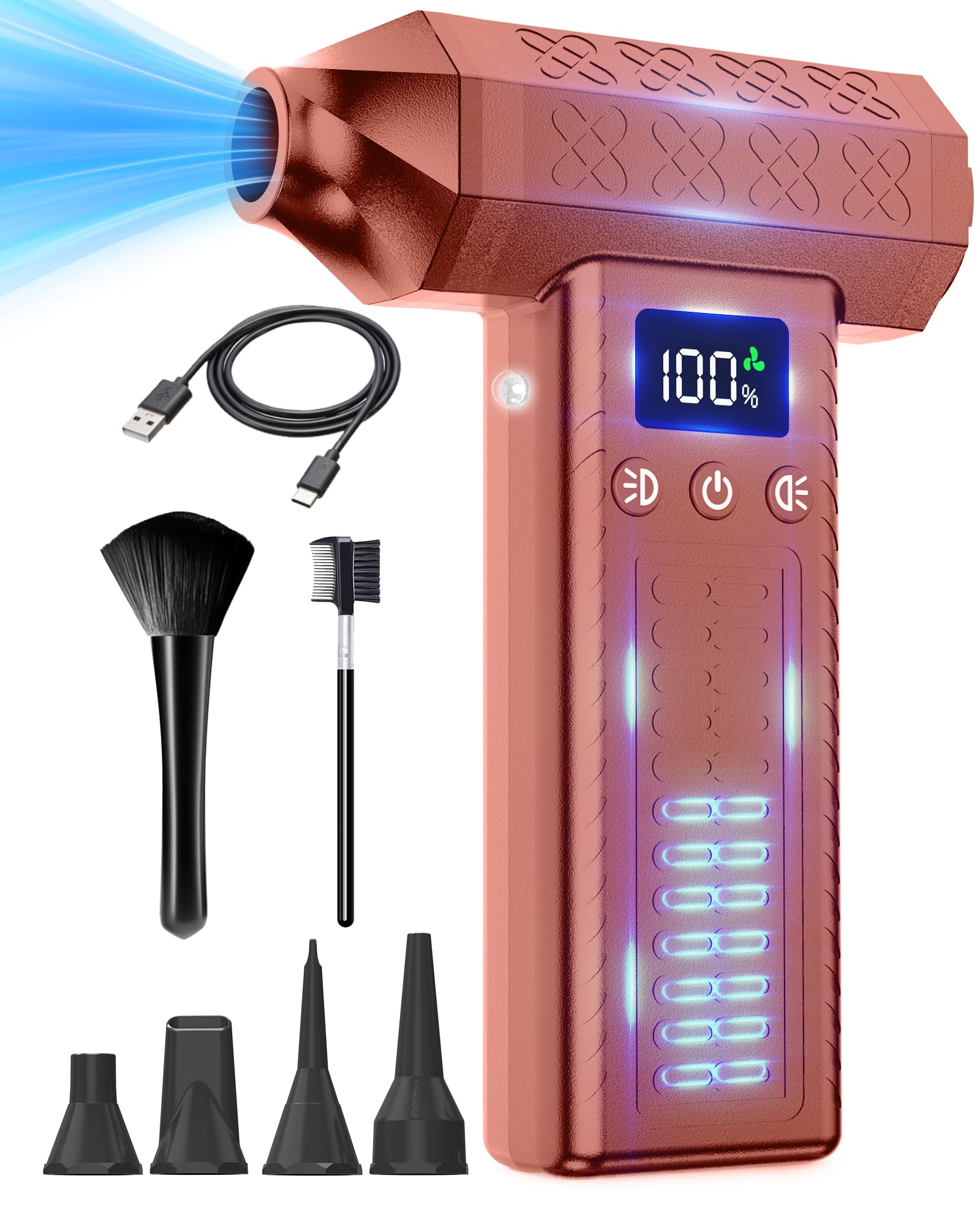 ブロアー、粉末撒き Amazon.co.jp: FOXKING 最強風力120m/s 小型ミニブロワー 300000rpm
