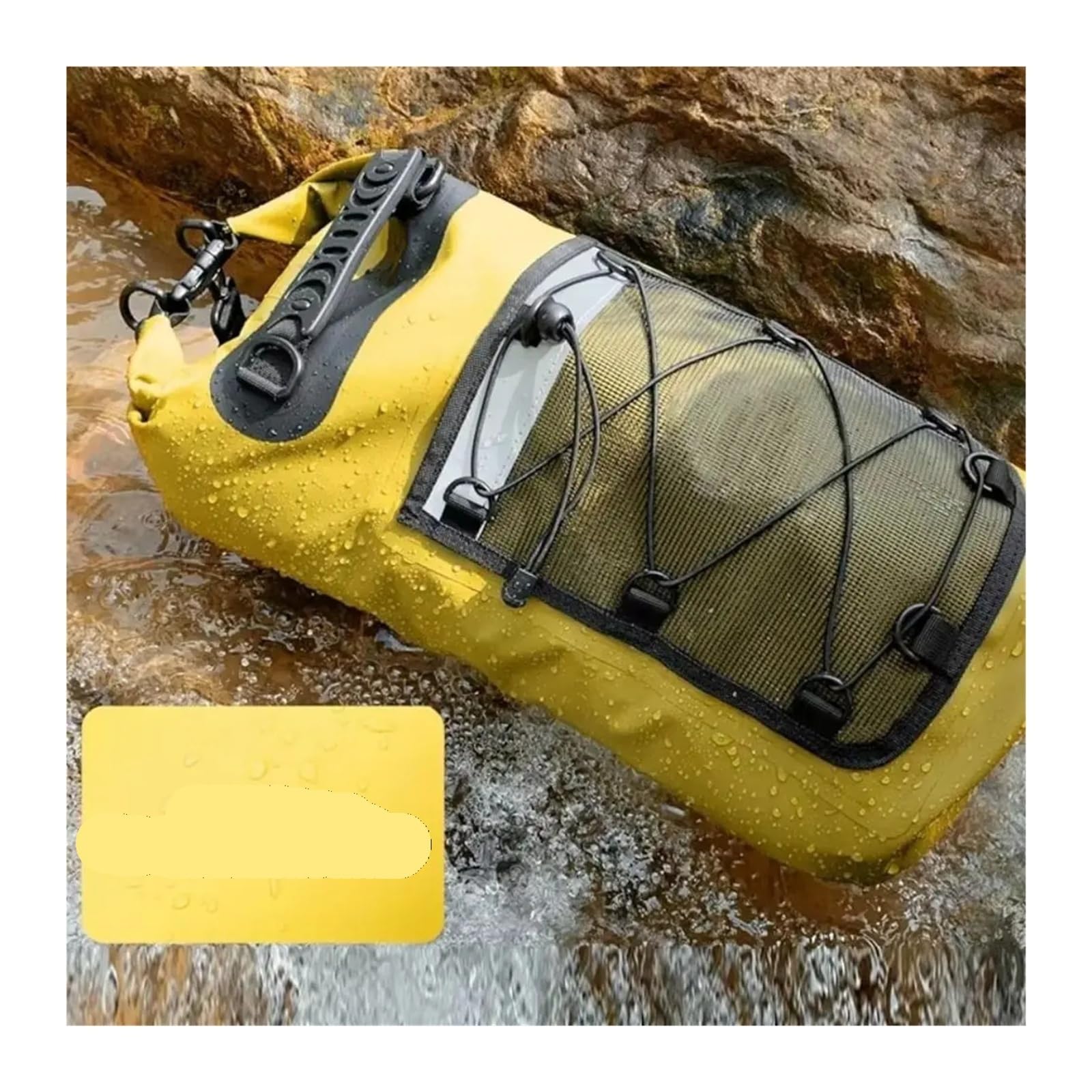 Bolsa Impermeable 10L/20L/30L, Paquete de Gran Capacidad con Correa for el Hombro for Nadar(Green 20L)