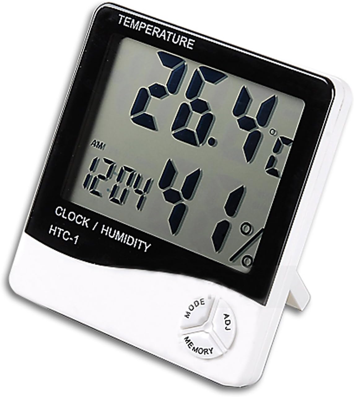 Preciser(TM) Multi-function Indoor Room LCD Electronic Temperature Humidity Meter Digital Thermometer Hygrometer Weather Station Alarm Clock