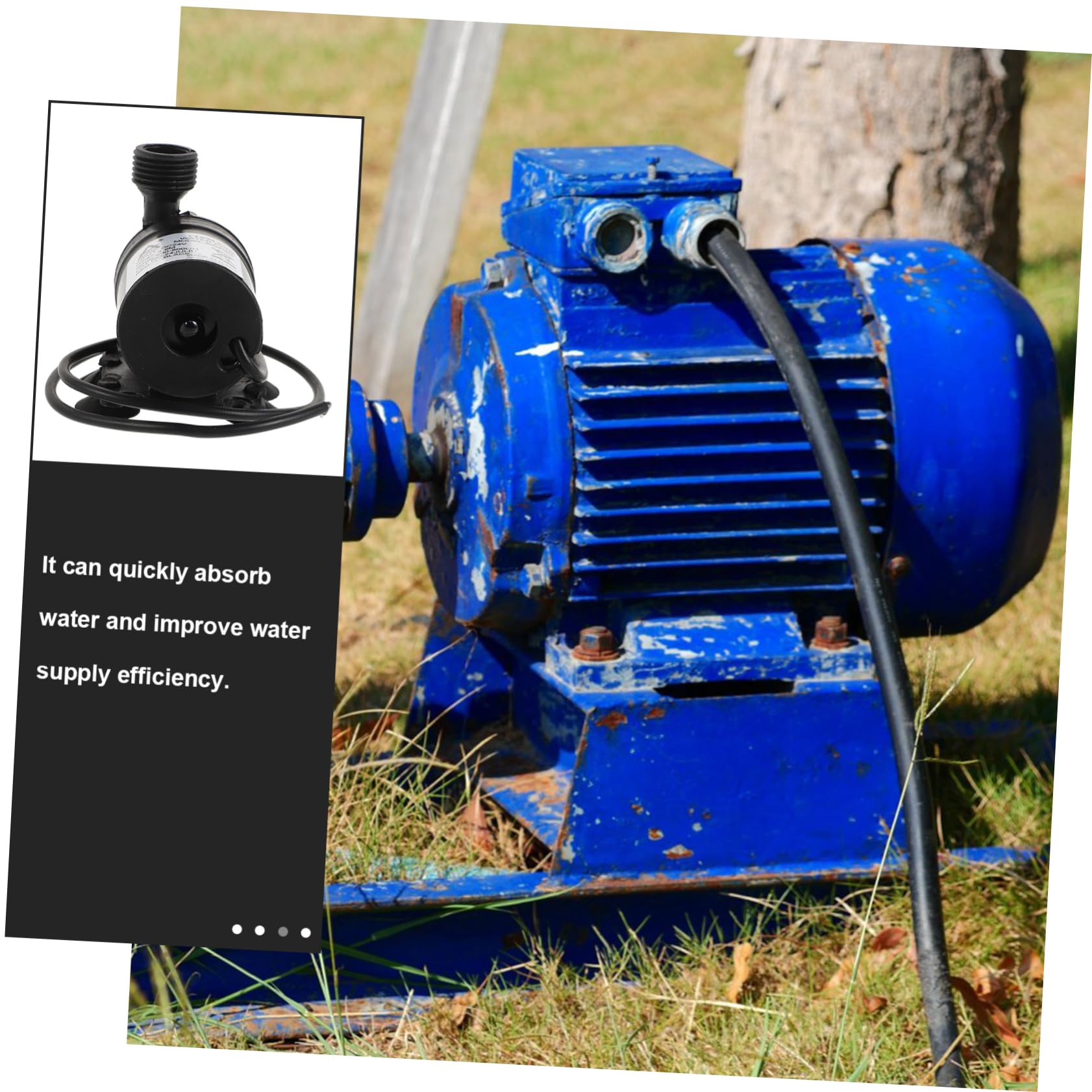 Schwarze Kleiner Tauchpumpe 4/4-zoll Gewinde Hochdruckwasserpumpe