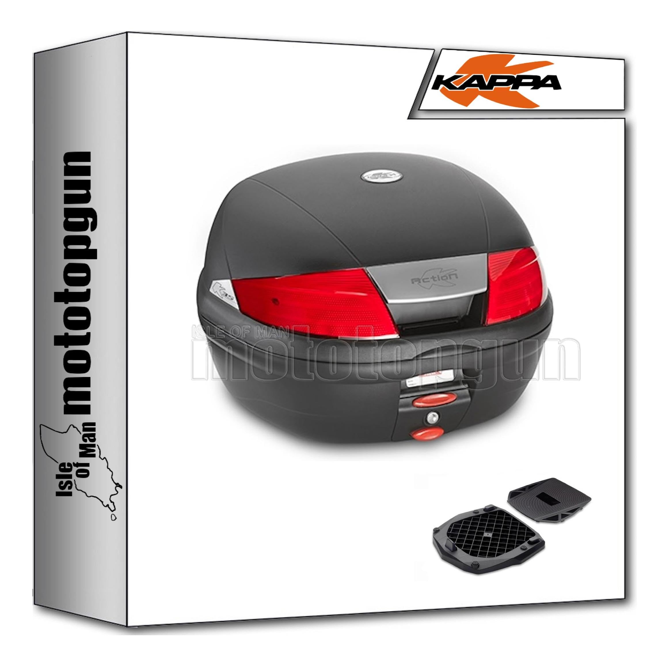 Maleta k35n Kappa con adaptador para Piaggio Beverly 500 2003 2004 3