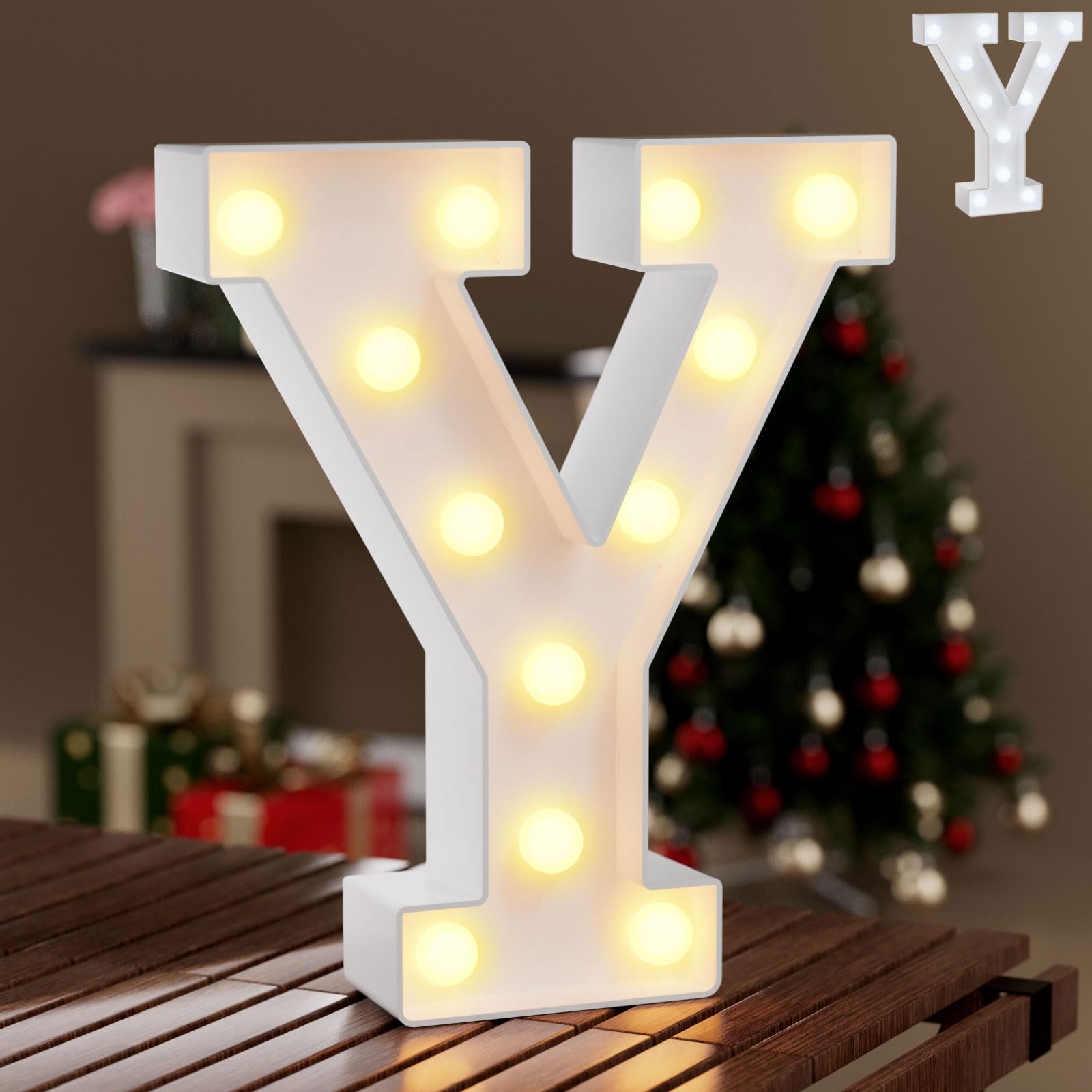 Ledido LED Light Up Marquee Numbers Sign - Cool & Warm Light up Numbers for 40th Birthday Decorations, LED Number Lights for Wedding Anniversary Grad Home Bedroom Table Wall Party Decor, Number 40 — view 90