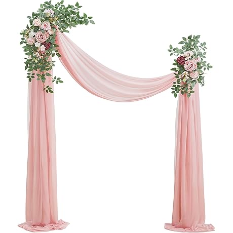 Serwalin Unparalleled Wedding Arch Enhancement: Floral Drapery Swag
