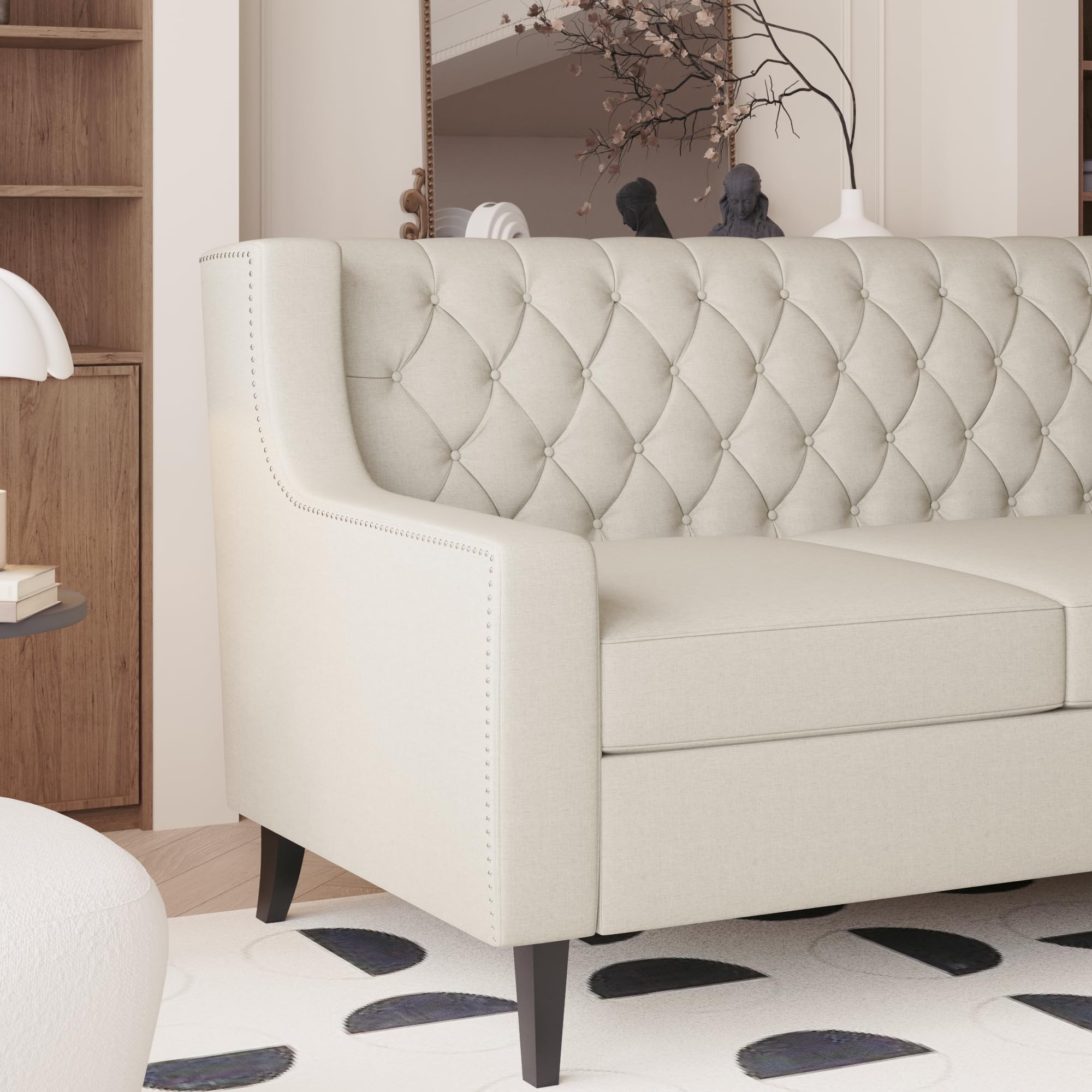 Amazon.com: 78.75'' Chesterfield Sofa - Three Seater Couch