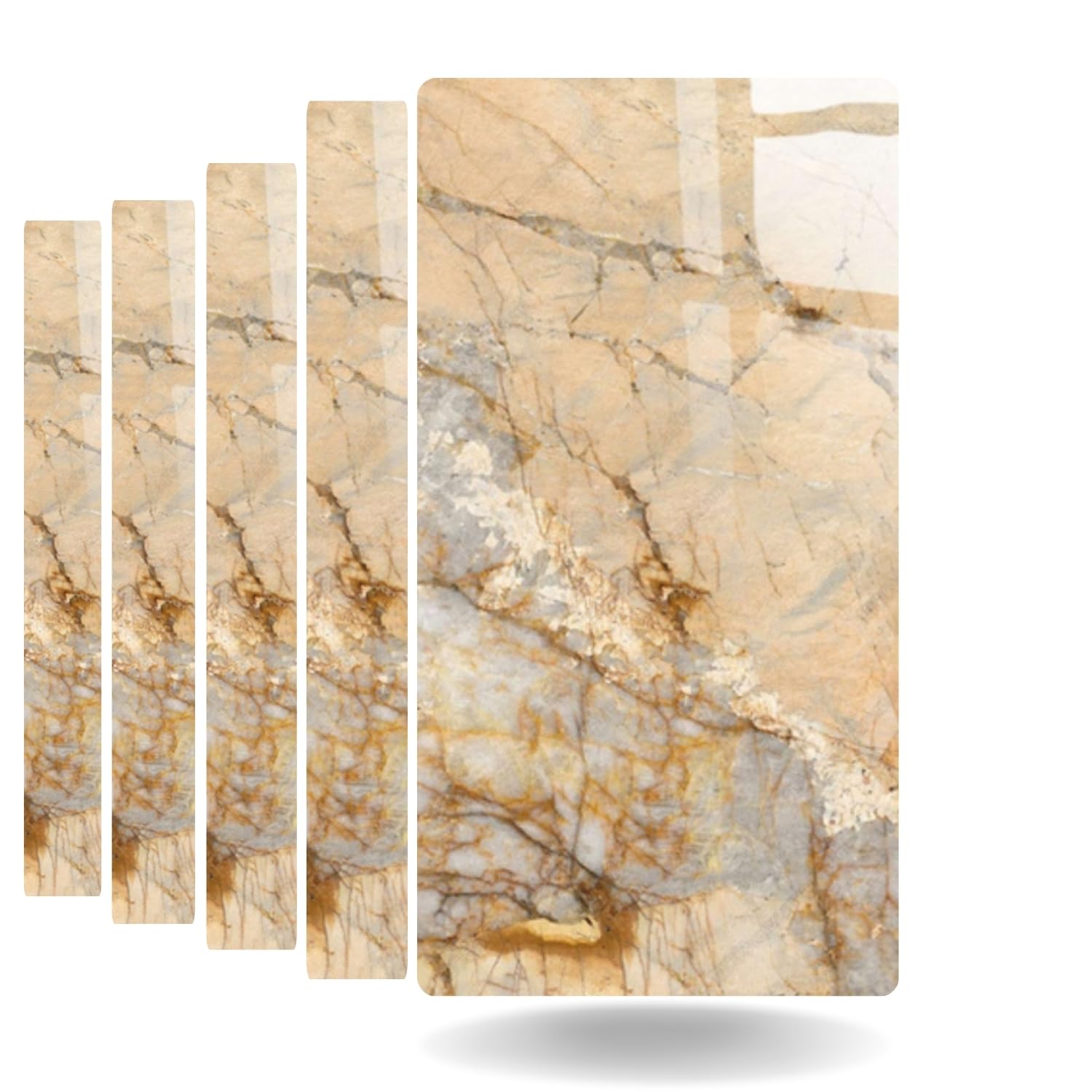 RedChimes Self Adhesive Italian Breccia Tile Pattern PE Foam Wall Stickers Self Adhesive Real Marble Tile Designed Wall Panel 30 x 60 cm, Count of 5, Style-18 (B0CXHRHNLK) Amazon Price History, Amazon Price Tracker