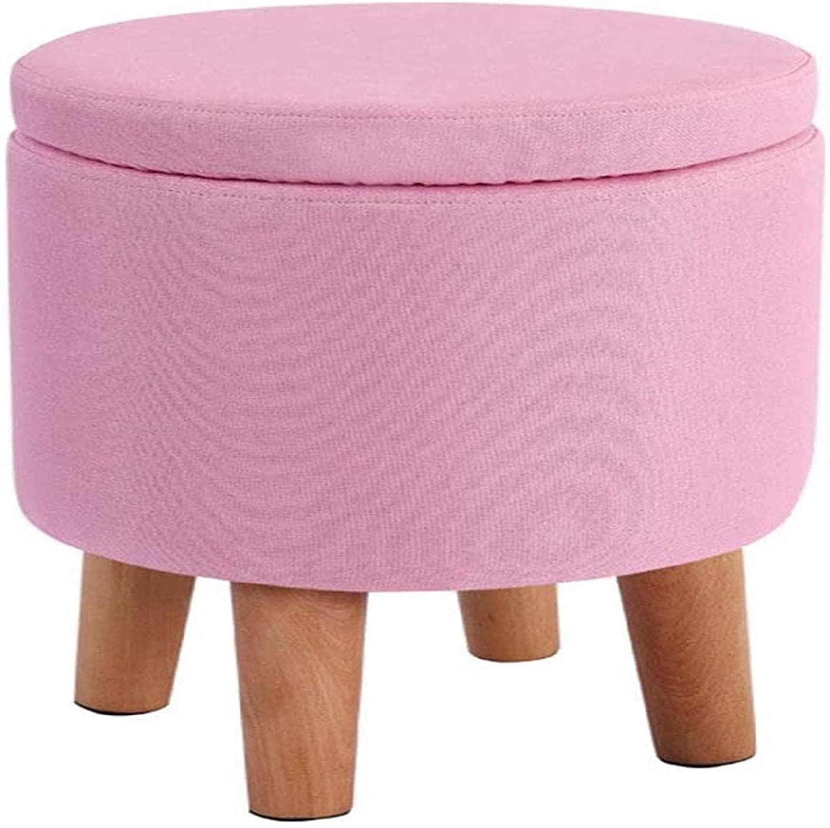 Chaise ronde en tissu lavable et petit banc pour libérer de l'espace au sol