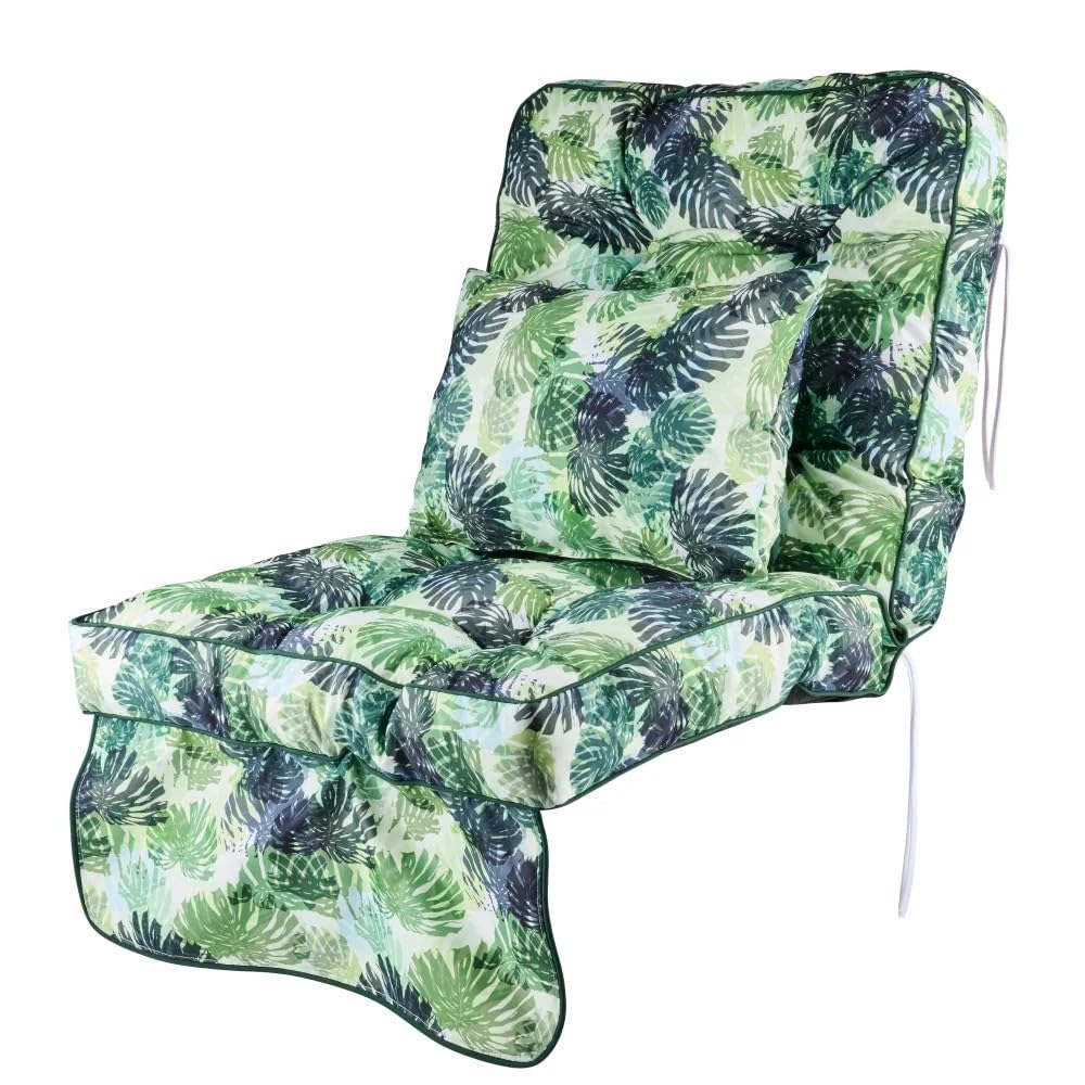 Alfresia Replacement Green Palm Classic Swing Seat Garden Cushion from B&Q