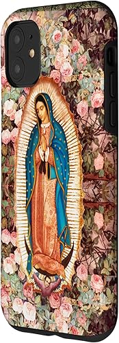 Miniatura 2 de Funda para iPhone 11 Lady of Guadalupe Rosas Rosas Flores Católica Virgen María