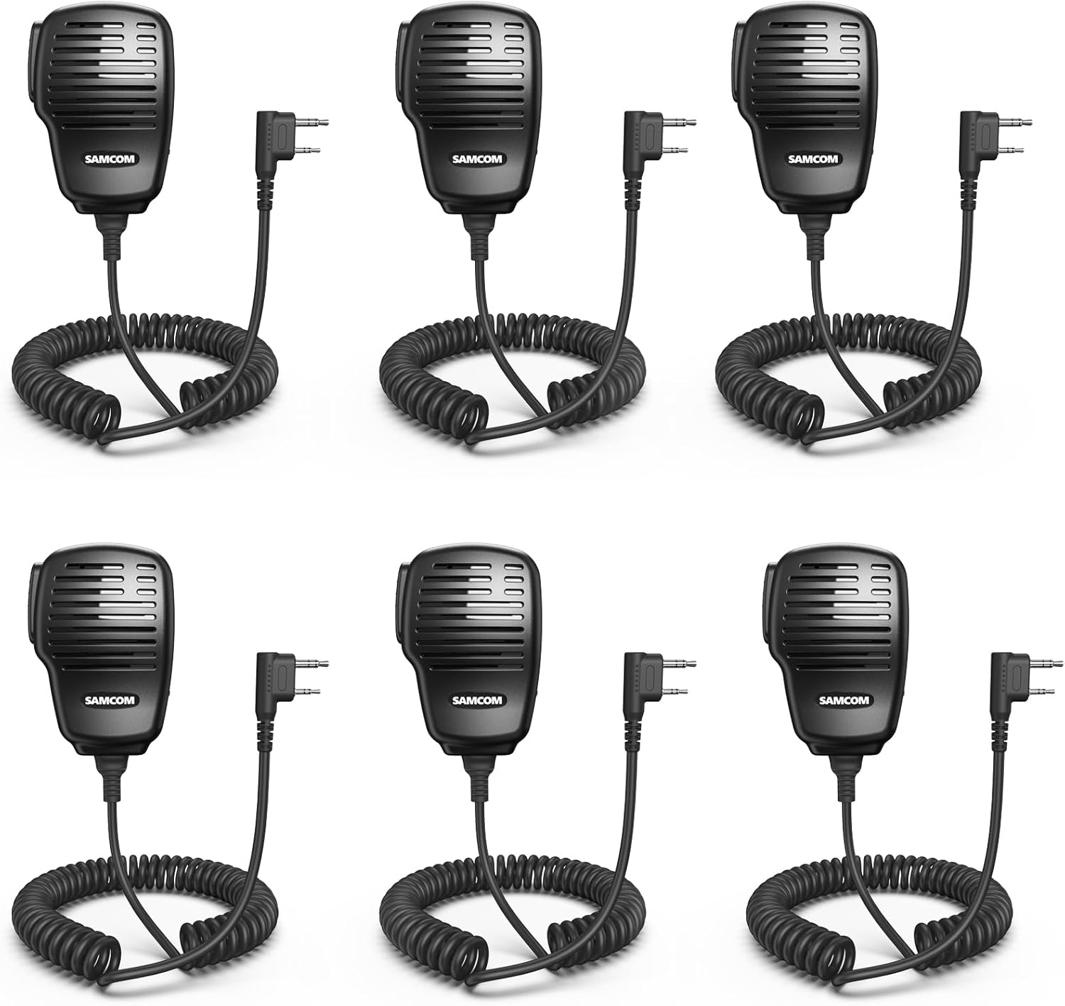 IP67 Waterproof Speaker Mic for SAMCOM Radios,SCSP05 Heavy Duty Shoulder Mic with 3.5mm Jack, 2 Pin K Head for SAMCOM FPCN30A Walkie Talkies