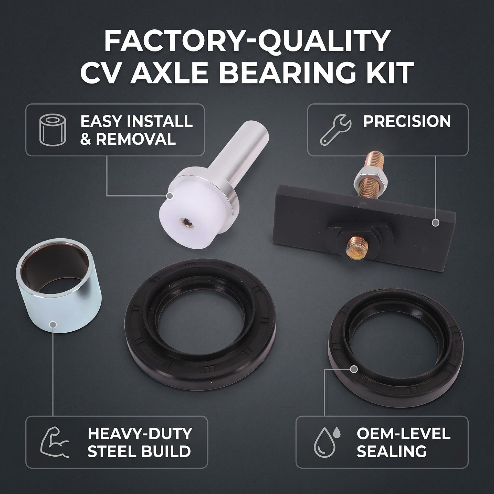 Kit de Extracción de Cojinete de Campana de CV Axle, Herramienta de
