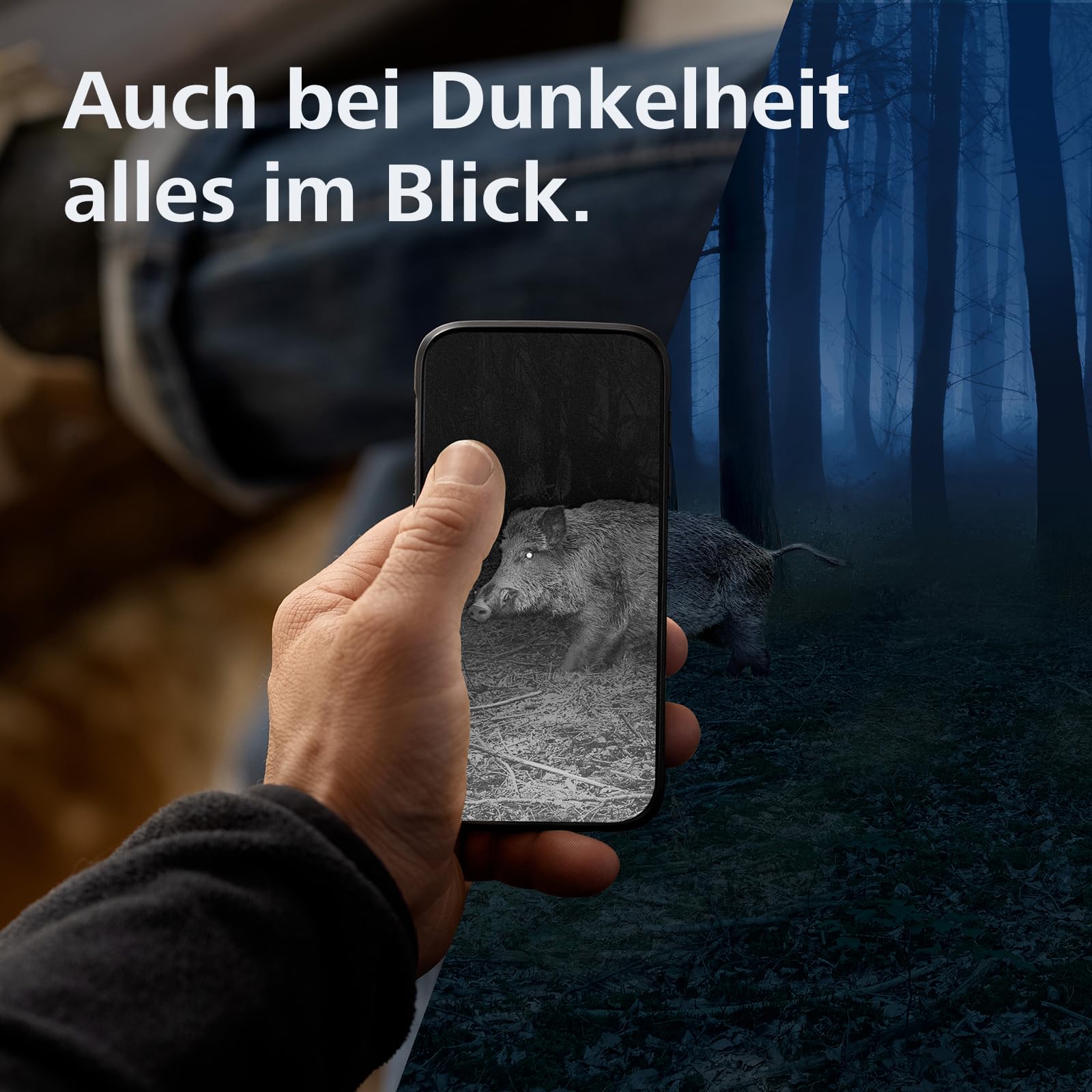 Zeiss Secacam 5 60° – 4G Profi-Wildkamera mit Handyübertragung, Bewegungsmelder, 60°-Winkel, SIM Karte, 32 GB Speicherkarte und Batterien