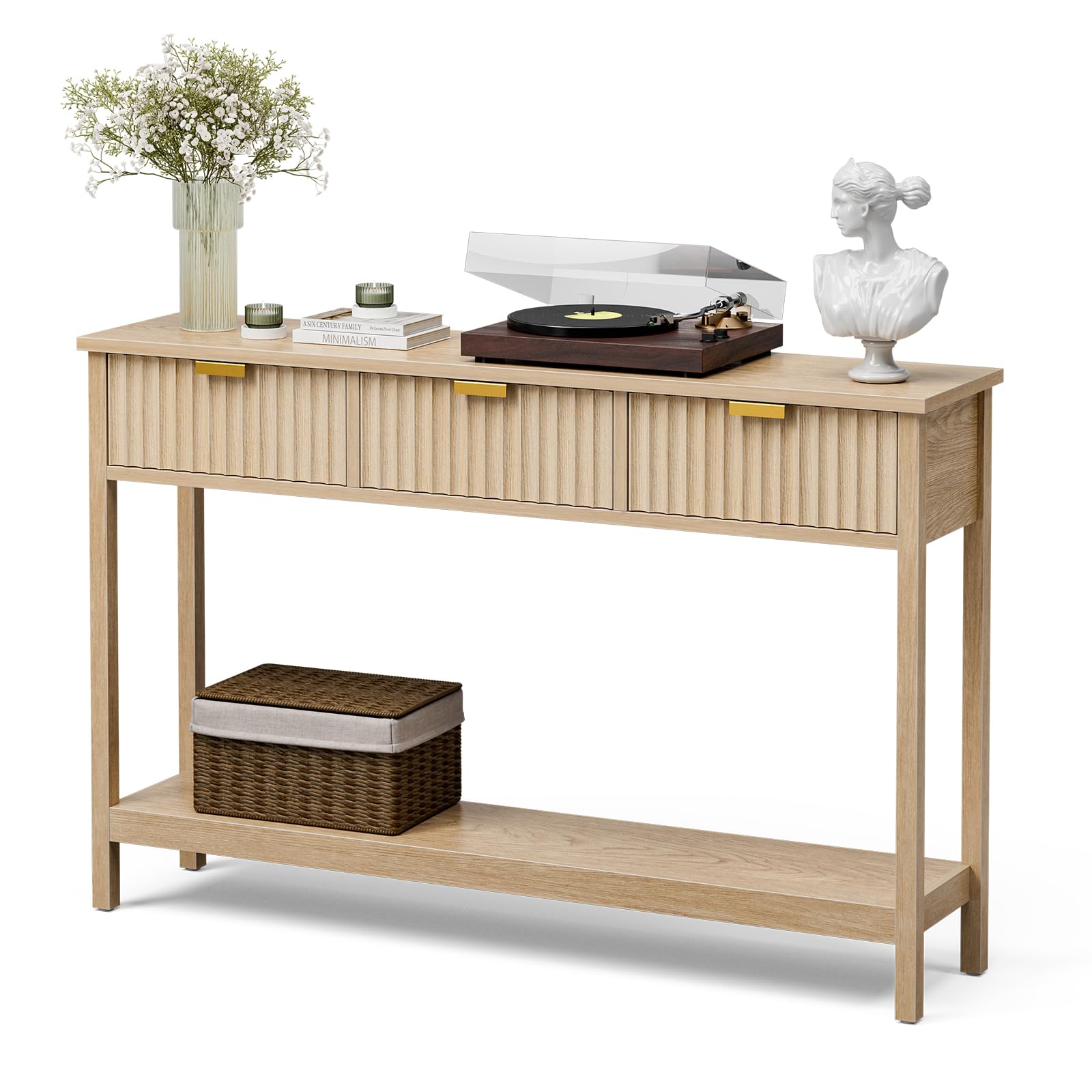 Amazon.com: LCRBOL Console Table with Storage, Boho Entryway Table