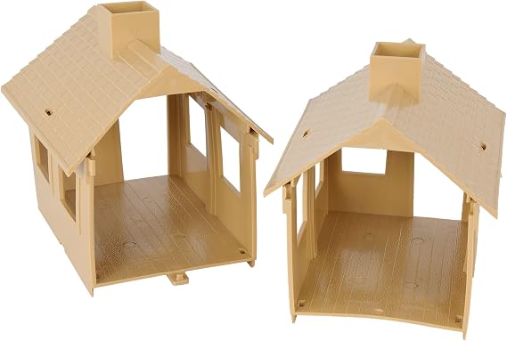 BMC Classic MPC Bunkhouse Barracks - Tan Plastic Army Men Cabin House Building