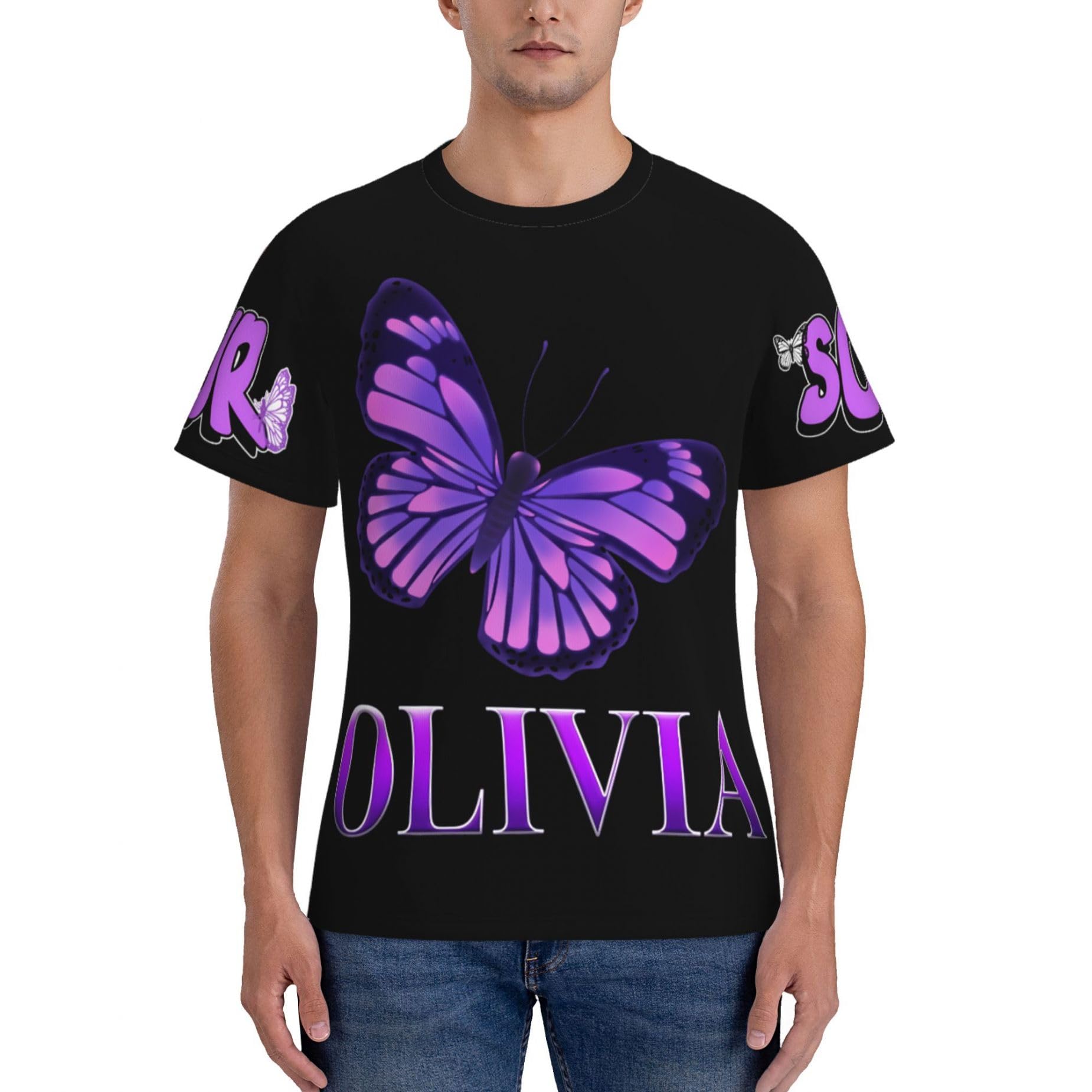 Ol&iv*ia Mens T-Shirt Rod*ri&go Black Short Sleeve Casual T Shirt Crew Neck Tshirt Band Clothes Top for Men Youth Boy Fans Merch Gift