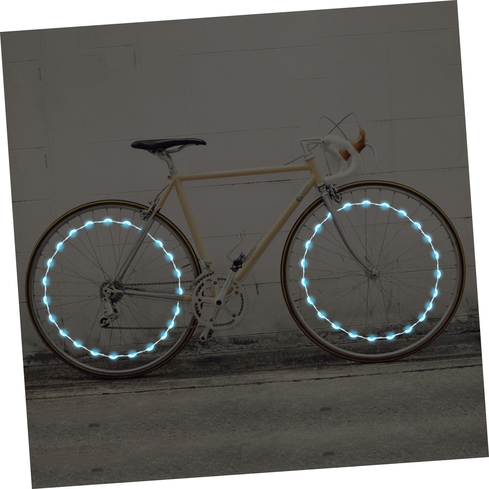 HANABASS Decorative per Ruote Bici LED Impermeabili e Ricaricabili USB Illuminazione Notturna per Biciclette per Festival