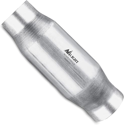 Nilight Convertidor catalítico de entradasalida de 3 pulgadas, gato universal de 3 pulgadas para Chevy Silverado 1500 2500 K1500 C1500 Express