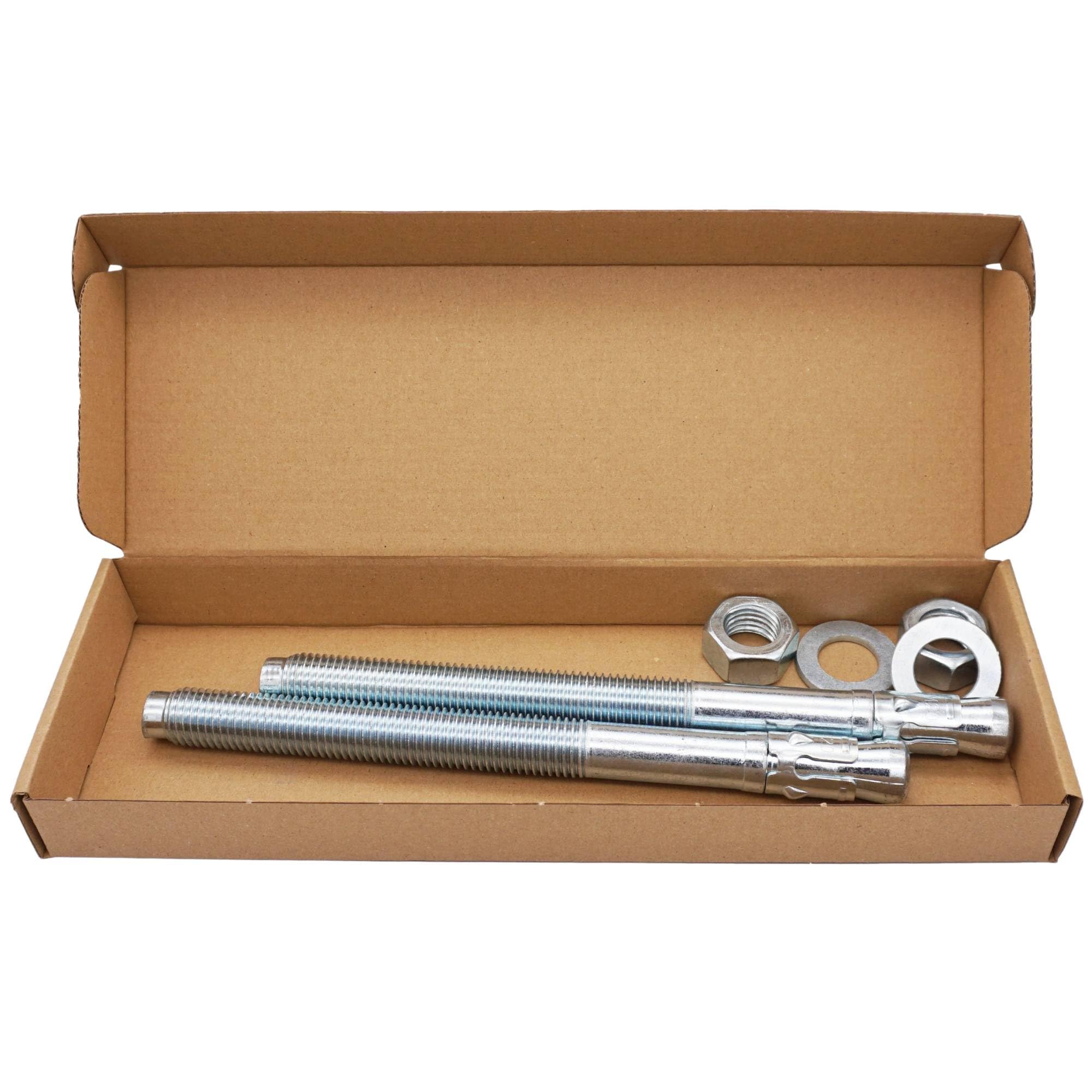100 Ancoraggi A Cuneo In Acciaio Inox 316 &ndash; Filettatura 1/4-20 X 1 3/4 Pollici